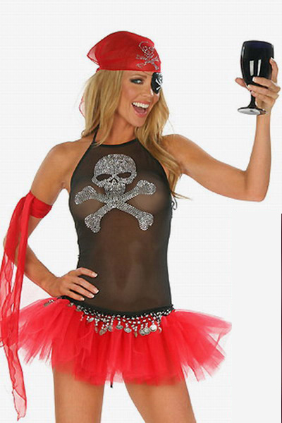 Sheer Pirate Outfit with Tutu.