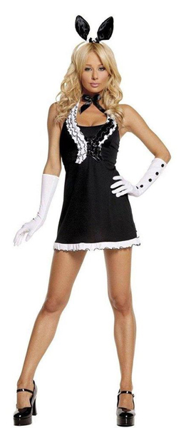 Black and white classy and sexy costume